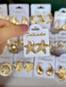 Brincos Folheados Dourado