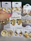 Brincos Folheados Dourado
