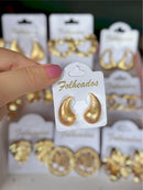 Brincos Folheados Dourado