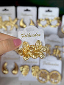 Brincos Folheados Dourado