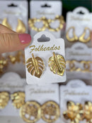 Brincos Folheados Dourado