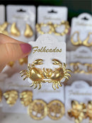 Brincos Folheados Dourado