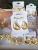 Brincos Folheados Dourado